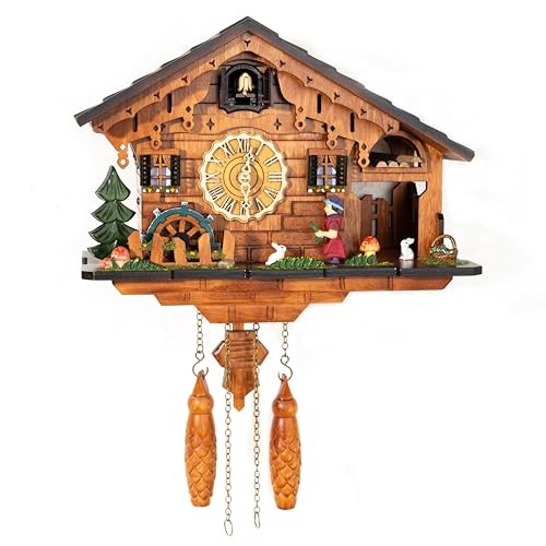 Handmade wooden cuckoo clock - cuckoo,