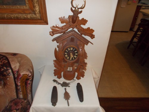 Antique german cuckoo - antique, clock