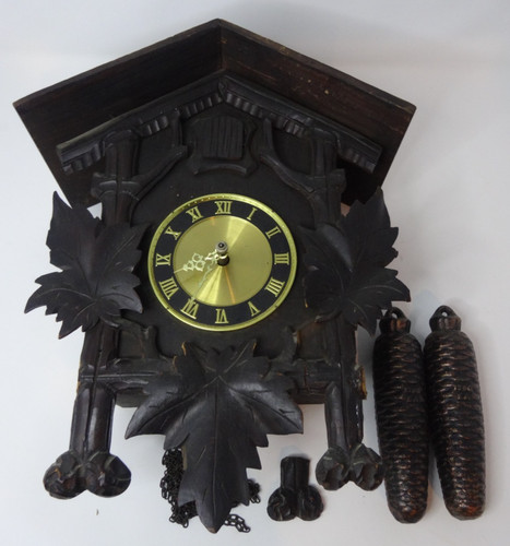 Vintage large black - black, forest