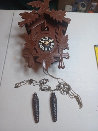 Vintage large wooden cuckoo - vintage,
